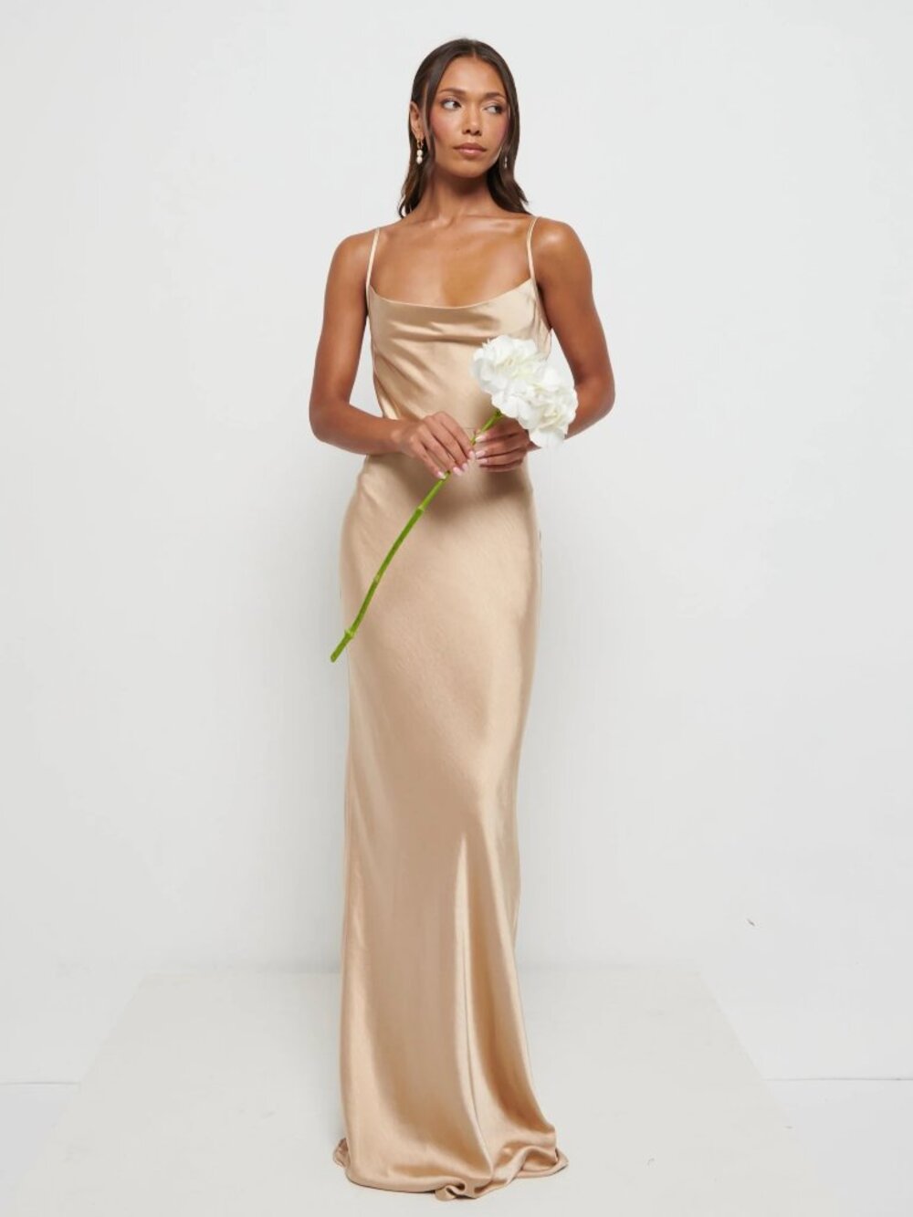 Pretty Lavish Keisha Maxi Bridesmaid Dress - Matte Bronze Size 4 US/8 UK